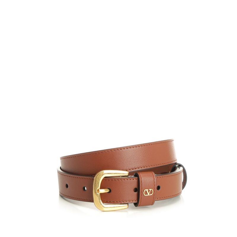 Valentino Garavani Women Vlogo Leather Belt